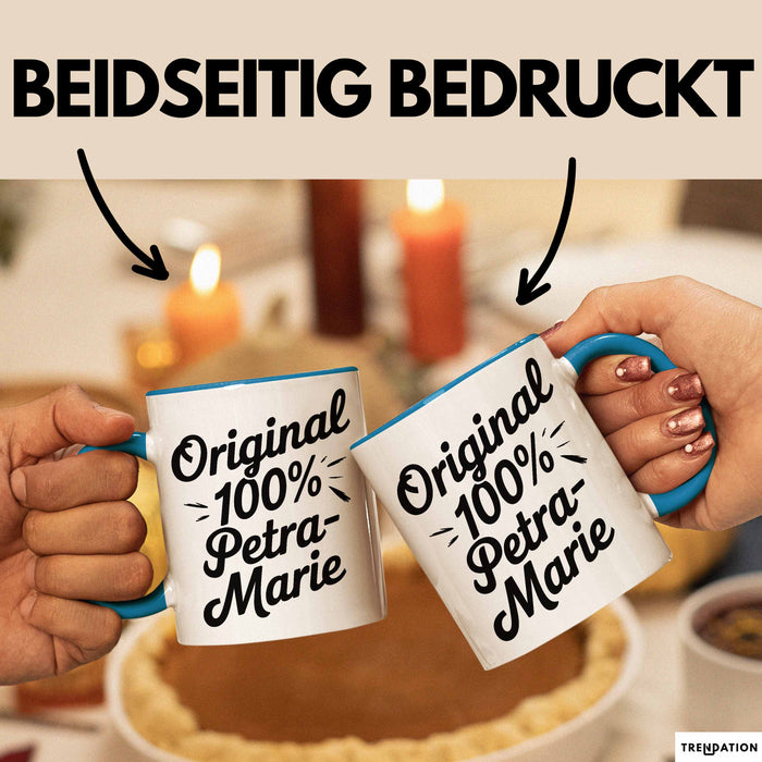 Petra-Marie Tasse Geschenk Original 100% Petra-Marie Geschenkidee Geburtstag Blau Trendation
