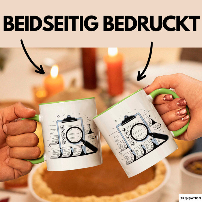 Wirtschaftsprüfer Tasse Geschenk Lustige Geschenkidee Spruch Für Detail Prüfer Grün Trendation