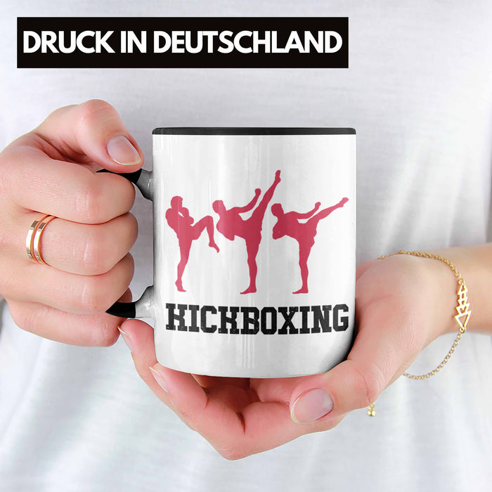 Kickboxing Tasse Geschenk Kampfsportler Geschenkidee Geburtstag Weihnachten Schwarz Trendation