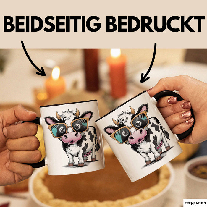 Kuh Liebhaber Tasse Geschenkidee für Bauernhoftier Fans Trendation