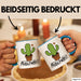 Kaktus Tasse Geschenk Kuscheln Sarkasmus Humor Geschenkidee Kaffee-Becher Kaktus-Liebhaber Blau Trendation