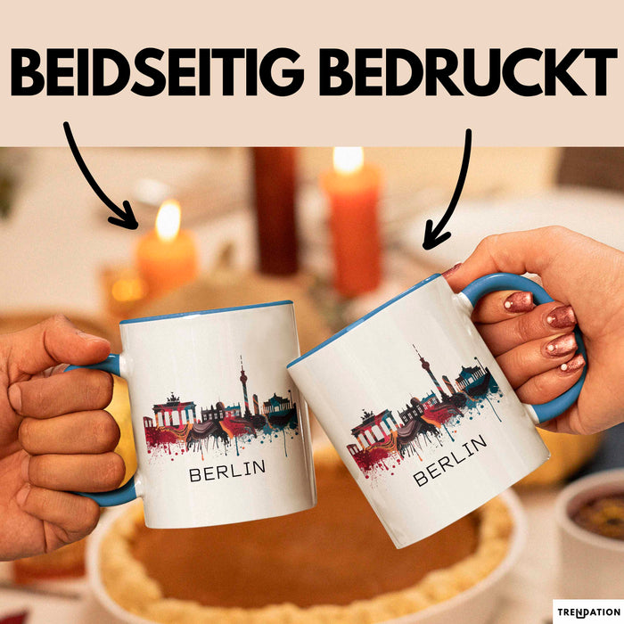 Deutschland Berlin Tasse Geschenk Lustige Geschenkidee Spruch Blau Trendation