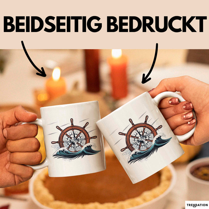 Schiffskapitän Tasse Geschenk Lustige Geschenkidee Spruch Für See Führer Weiß Trendation