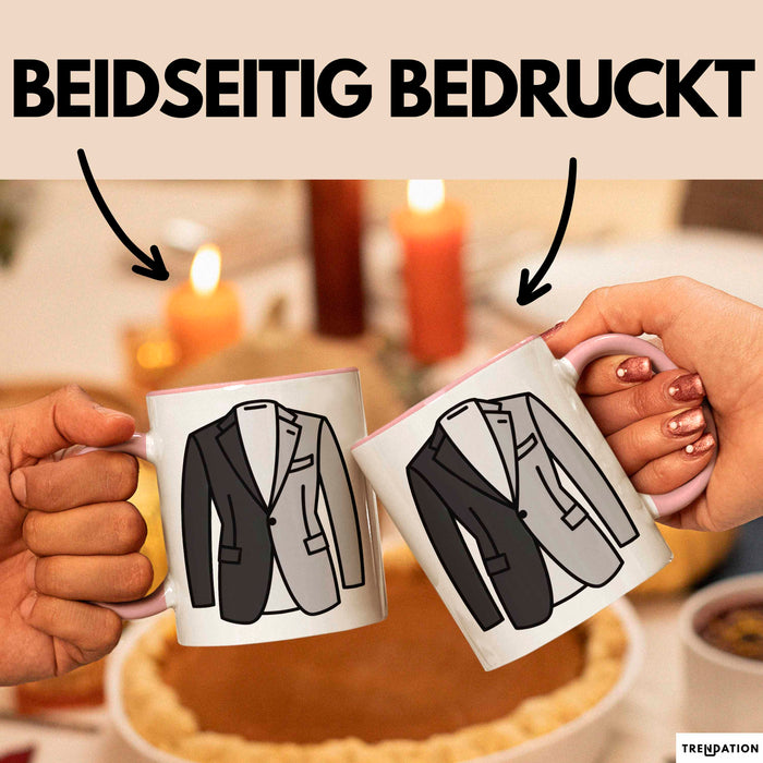 Minimalistischer Modefan Tasse Geschenkidee Rosa Trendation