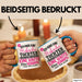 Lustige Tasse Geschenk Hübsche Tochter Waffe Schaufel Spruch Blau Trendation