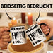 Italiener Geschenk Tasse Ficko Italienische Handbewegeung Kaffee-Becher Schwarz Trendation