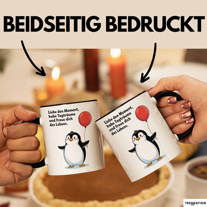 Büroarbeit Kollege Abschied Tasse Geschenk Lustige Geschenkidee Spruch Liebe Den Moment Habe Tagträume Und Freue Dich Des Lebens Trendation