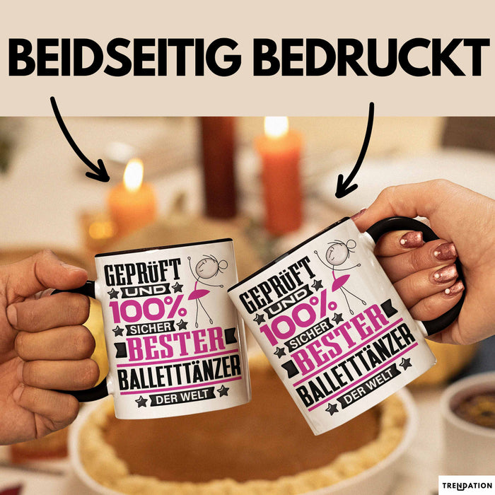 Balletttänzer Geschenk Lustiger Spruch für Balletttänzer Geschenkidee Bester Balletttänzer Der Welt Schwarz Trendation