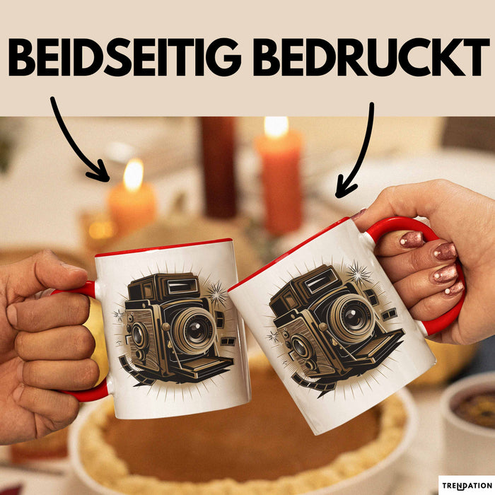 Fotograf Tasse Geschenkidee für Fotografie Enthusiasten Rot Trendation