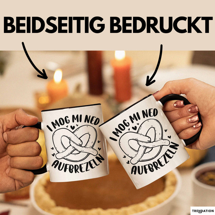 Oktober Tasse Geschenk I Mog Mi Ned Aufbrezeln Geschenkidee Becher Trendation