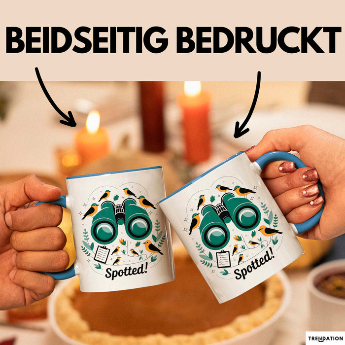 Vogelbeobachter Tasse Geschenk Lustige Geschenkidee Spruch Für Natur Entdecker Blau Trendation