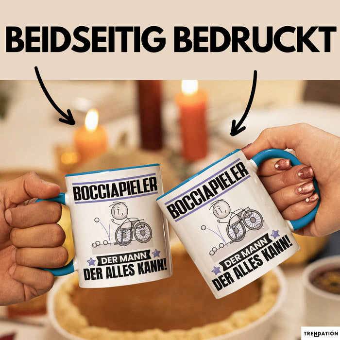 Bocciapieler Tasse Geschenk für Bocciapieler Der Mann Der Alles Kann Geschenkidee zum Geburtstag Blau Trendation