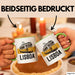 Lissabon Portugal Tasse Geschenk Lustige Geschenkidee Spruch Seilbahn Reise Straßenbahn Grün Trendation