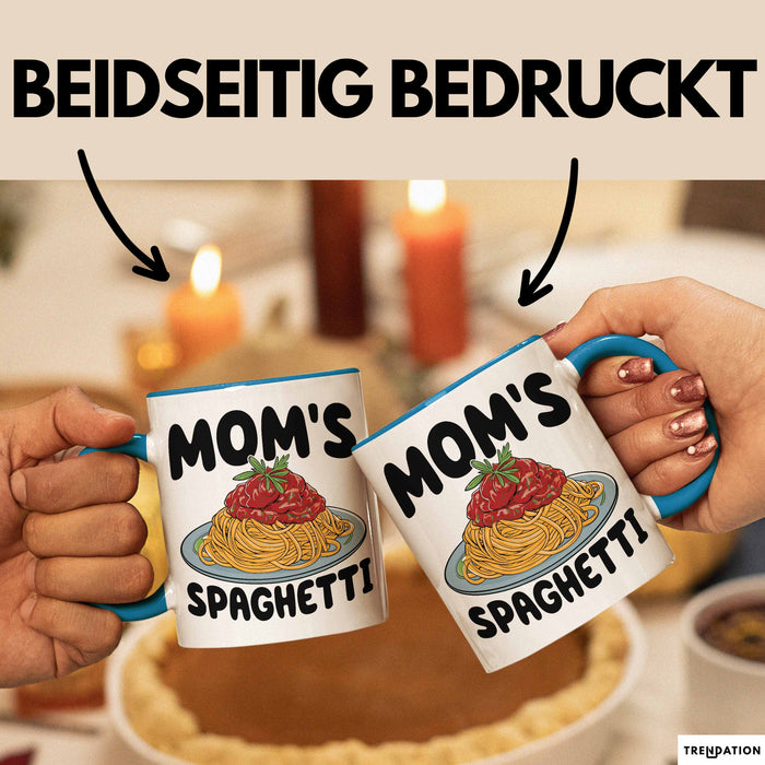Spaghetti Tasse Für Frauen Und Männer Mom'S Spaghetti-Liebhaber Blau Trendation