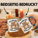 Teddybär Valentinstag Tasse Geschenk Kuscheliger kleiner Bär Blau Trendation