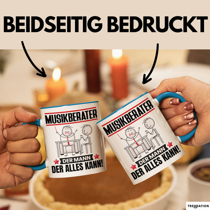 Musikberater Tasse Geschenk für Musikberater Der Mann Der Alles Kann Geschenkidee zum Geburtstag Blau Trendation