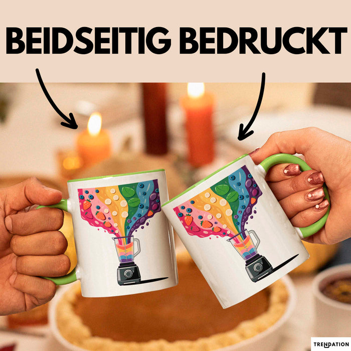 Smoothie Liebhaber Tasse Geschenkidee für Mixer Fan Grün Trendation