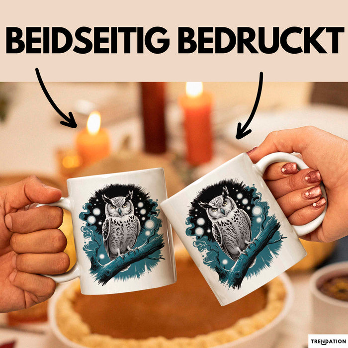 Eule Tierliebhaber Tasse Geschenk Lustige Geschenkidee Spruch Weiß Trendation