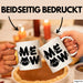 Katzen Tierliebhaber Tasse Geschenk Lustige Geschenkidee Spruch Meow Weiß Trendation