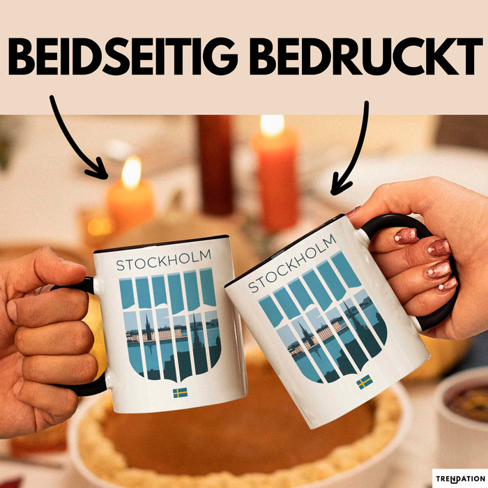 Schweden Skandinavien Schwedisch Tasse Geschenk Lustige Geschenkidee Spruch Schwarz Trendation
