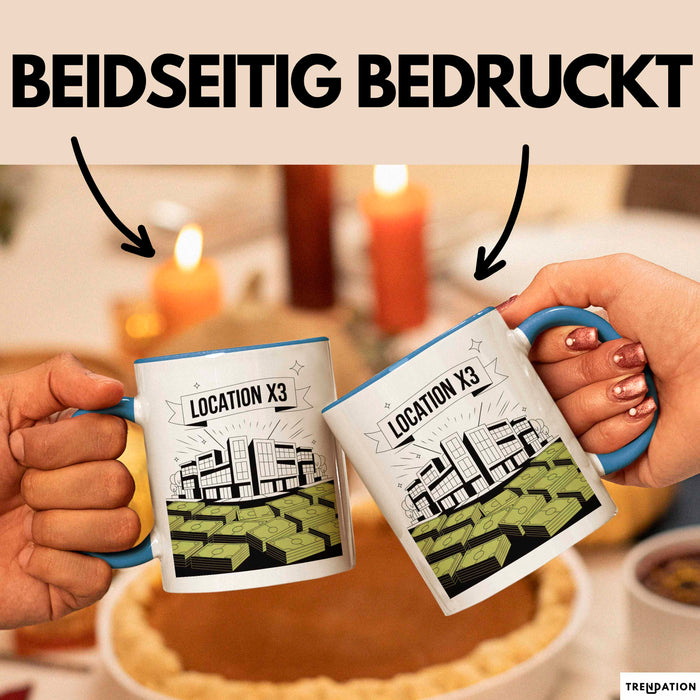 Immobilien Investor Tasse Geschenk Lustige Geschenkidee Spruch Für Immobilien Profis Blau Trendation