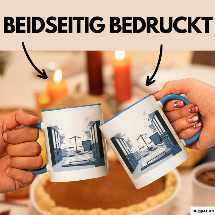 Rechtsanwalts Assistent Tasse Geschenk Lustige Geschenkidee Spruch Für Kanzlei Profis Blau Trendation