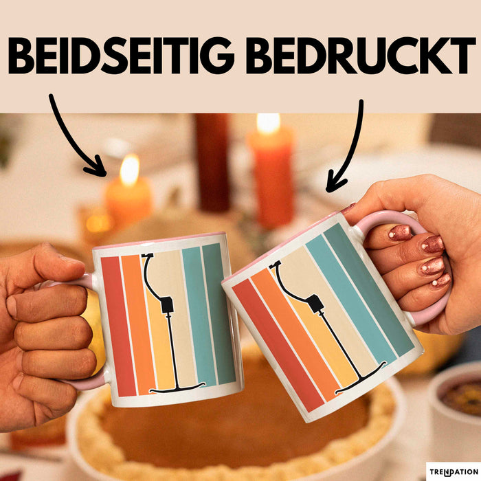 Ski Tasse Geschenk Grafik Skilift Becher Rosa Trendation