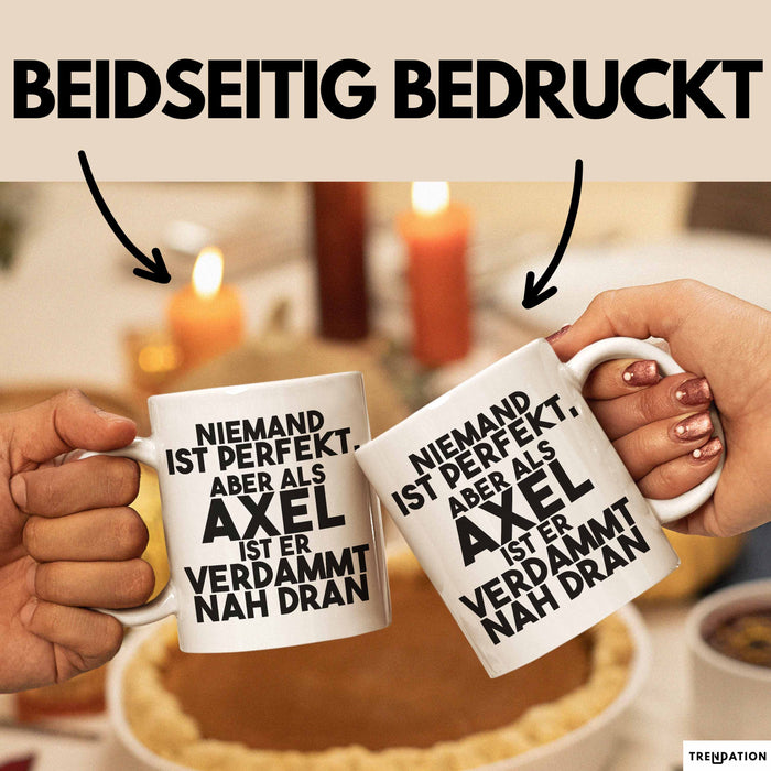 Axel Tasse Niemand Ist Perfekt, Aber Als Axel Ist Er Verdammt Nah Dran Weiß Trendation