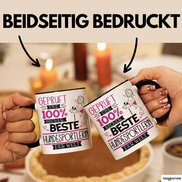 Hundesportlerin Geschenk Becher Tasse Gott Schuf Alle Menschen Gleich Nur Die Besten Durfeten Hundesportlerin Werden Geschenkidee Lustig Trendation