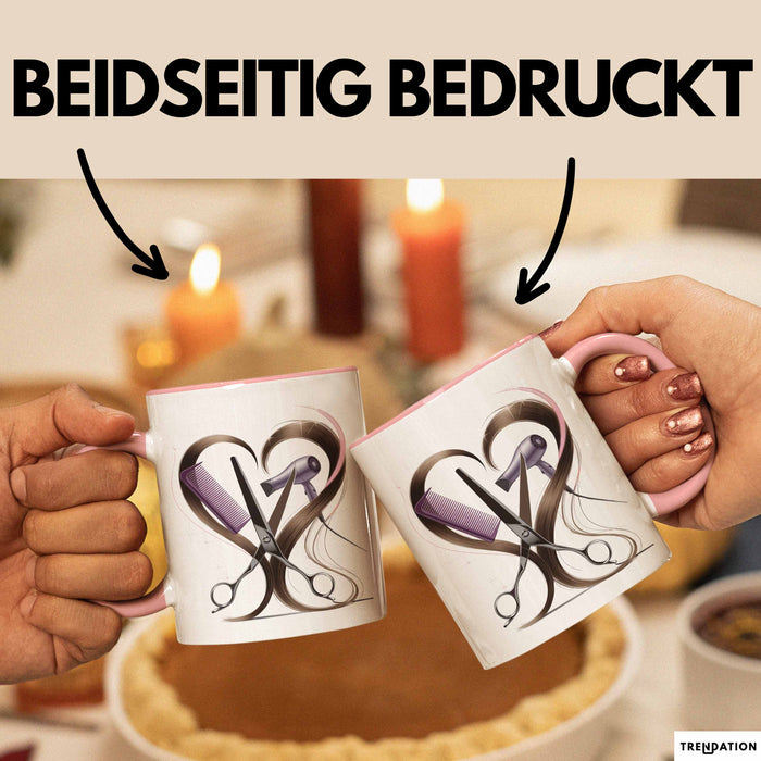 Friseur Tasse Geschenk Lustige Geschenkidee Spruch Für Haar Künstler Rosa Trendation