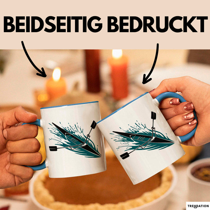 Ruder Enthusiast Tasse Geschenkidee für Rudercrew Fans Blau Trendation