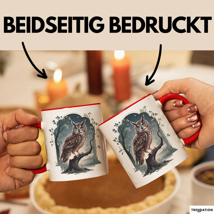 Vogelbeobachter Tasse Geschenkidee für Vogel Enthusiasten Rot Trendation