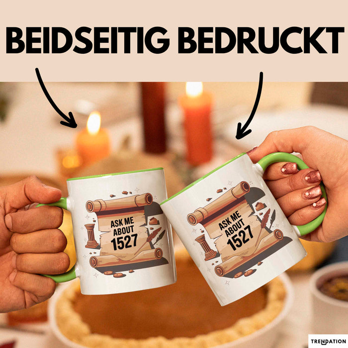 Geschichtsfan Tasse Geschenk Lustige Geschenkidee Spruch Für Geschichts Liebhaber Grün Trendation