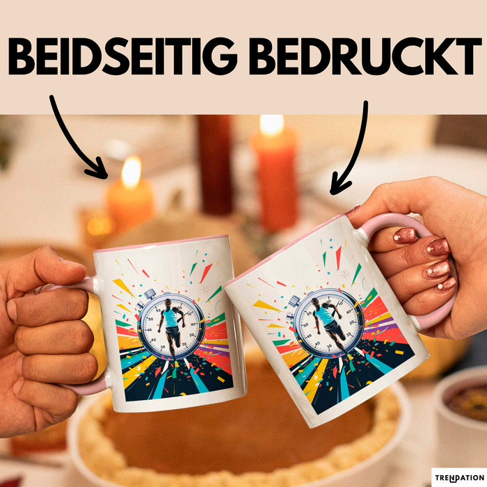 Läufer Tasse Geschenk Lustige Geschenkidee Spruch Für Ziel Linien Jäger Rosa Trendation