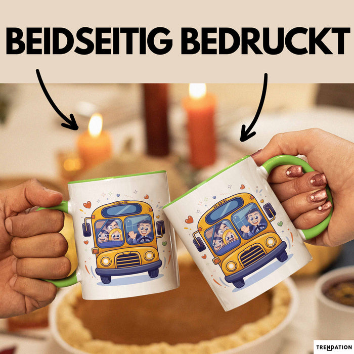 Busfahrer Tasse Geschenk Lustige Geschenkidee Spruch Für Öffentlichen Verkehr Helden Grün Trendation