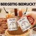 Mut Witzige Tasse Geschenk Zwei Pinguine Herz Süßes Design Mutig Rot Trendation
