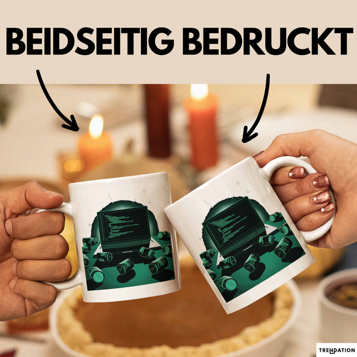 Software Entwickler Tasse Geschenk Lustige Geschenkidee Spruch Für Code Süchtige Weiß Trendation