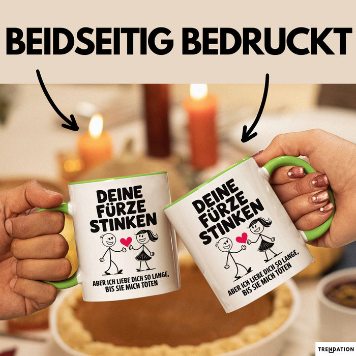 Liebe Tasse Geschenk Deine Fuerze Stinken Ich Liebe Dich Geschenkidee Partner Grün Trendation