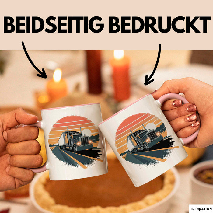 Lkw Fahrer Tasse Geschenkidee Fernfahrer Lustiger Spruch Geschenkidee Lustig Rosa Trendation