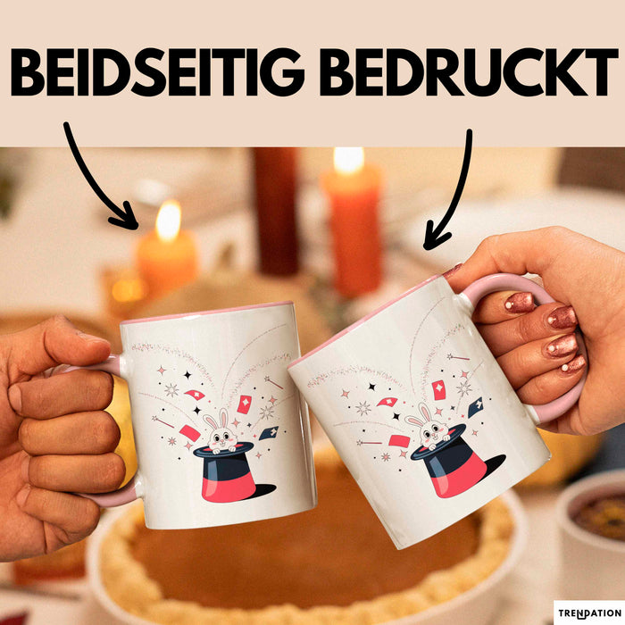 Zauberer Tasse Geschenk Lustige Geschenkidee Spruch Für Magie Fans Rosa Trendation