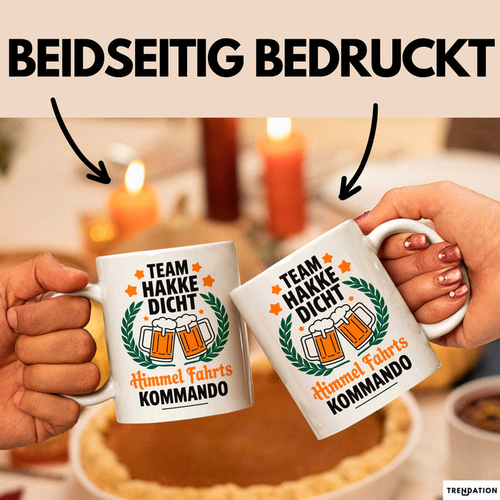 Sarkasmus Sarkastisch Tasse Geschenk Lustige Geschenkidee Spruch Team Hackedicht Himmelfahrtskommando Weiß Trendation