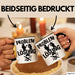 Backen Tasse Geschenk für Bäcker Männer Geschenkidee Problem und Lösung Backen Kochen Schwarz Trendation