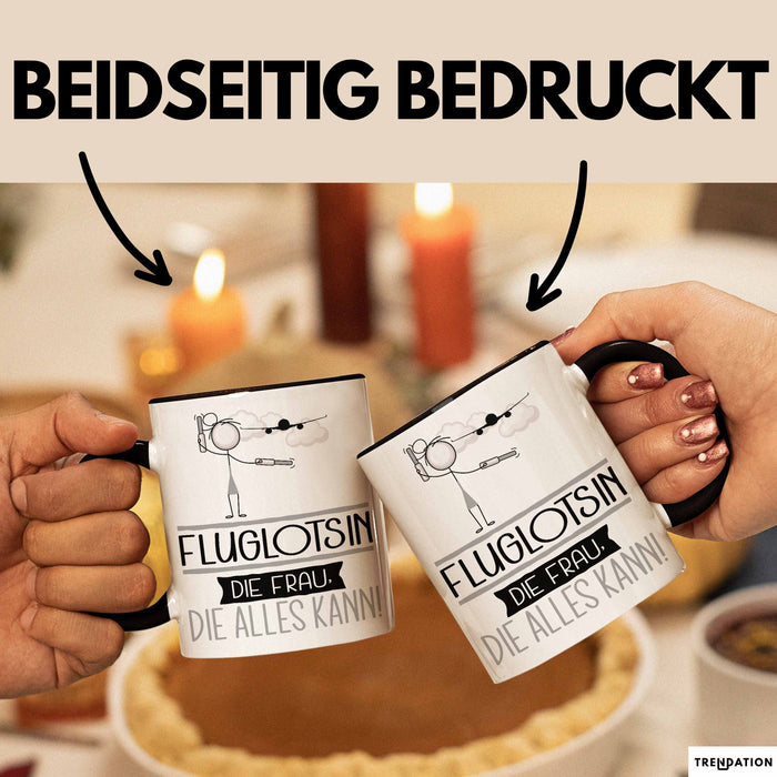 Fluglotsin Geschenk Tasse Becher Die Frau Die Allen Kann Geschenkidee für eine Fluglotsin Lustig Trendation