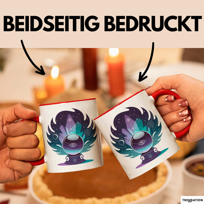 Spiritueller Suchender Tasse Geschenkidee für Innere Reise Rot Trendation