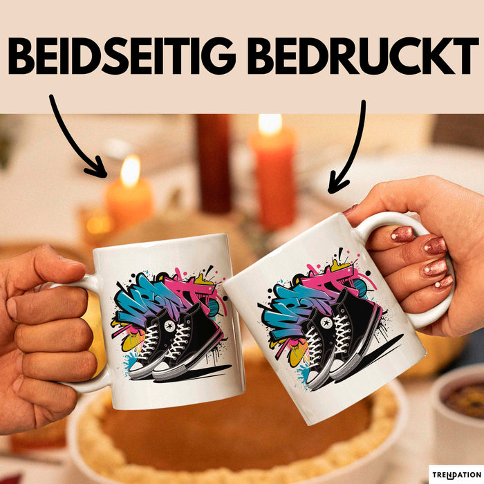 Streetwear Fan Tasse Geschenkidee für Stil Experte Weiß Trendation