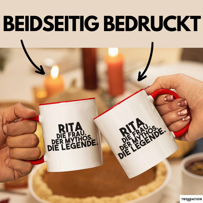Rita Tasse Rita – Die Frau. Der Mythos. Die Legende. Geschenk Rot Trendation