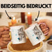 Wolf Tasse Geschenk Geometrisch Realistisch Geteilt Geschenkidee Rosa Trendation