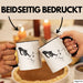 Katzen-Besitzerin Geschenk Tasse Kaffee-Becher Katzen Skelett Tattoo Frauen Kaffee-Becher Schwarz Trendation