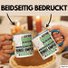 Bungee-Jumper Geschenk Tasse Lustiger Spruch Erheben Sie Sich Der Bungee-Jumper Betritt den Raum Blau Trendation