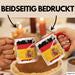 Deutsch Spanier Tasse Geschenk Lustiger Becher Geschenkidee Spanien Kaffee-Becher Rot Trendation